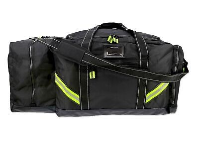 Lightning X Firefighter Premium 3XL Step-In Turnout Gear Bag - Black w/NO LOGO (