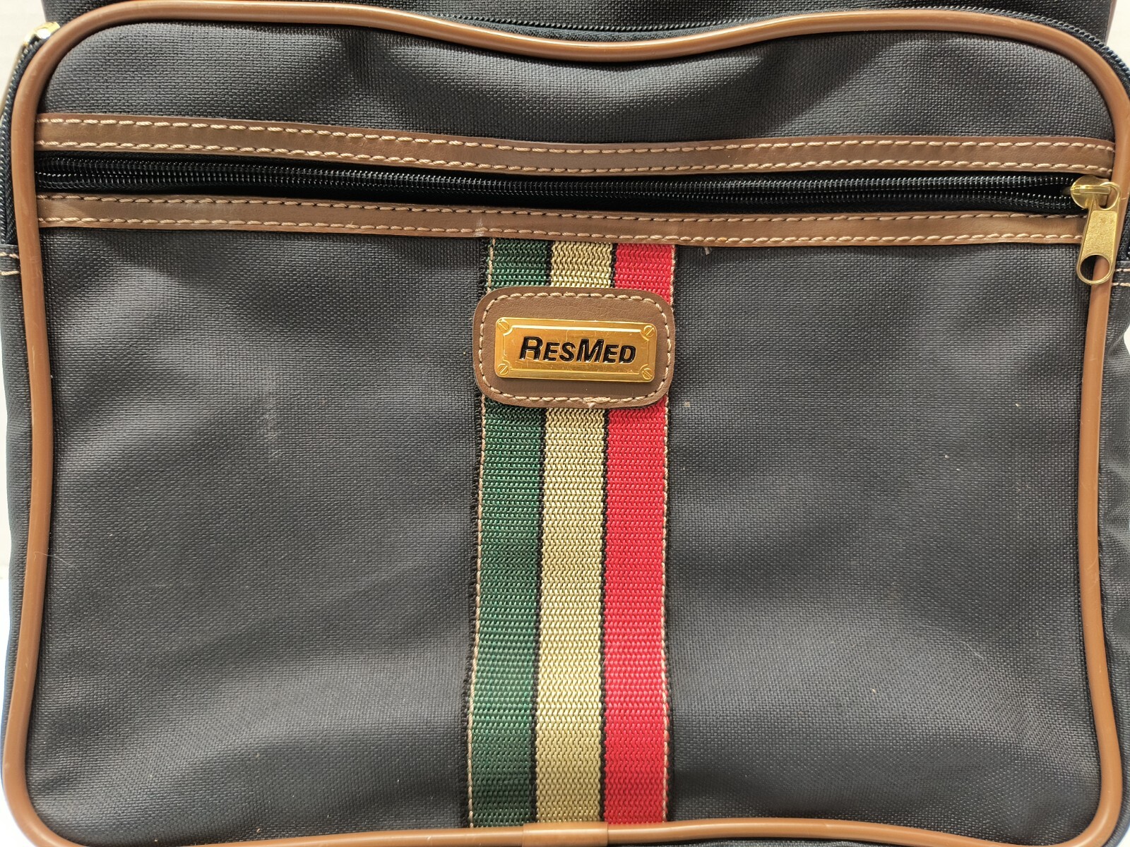 Resmed Shoulder Travel Bag For Airsense 10 Messager Canvas Framed Zip Vintage