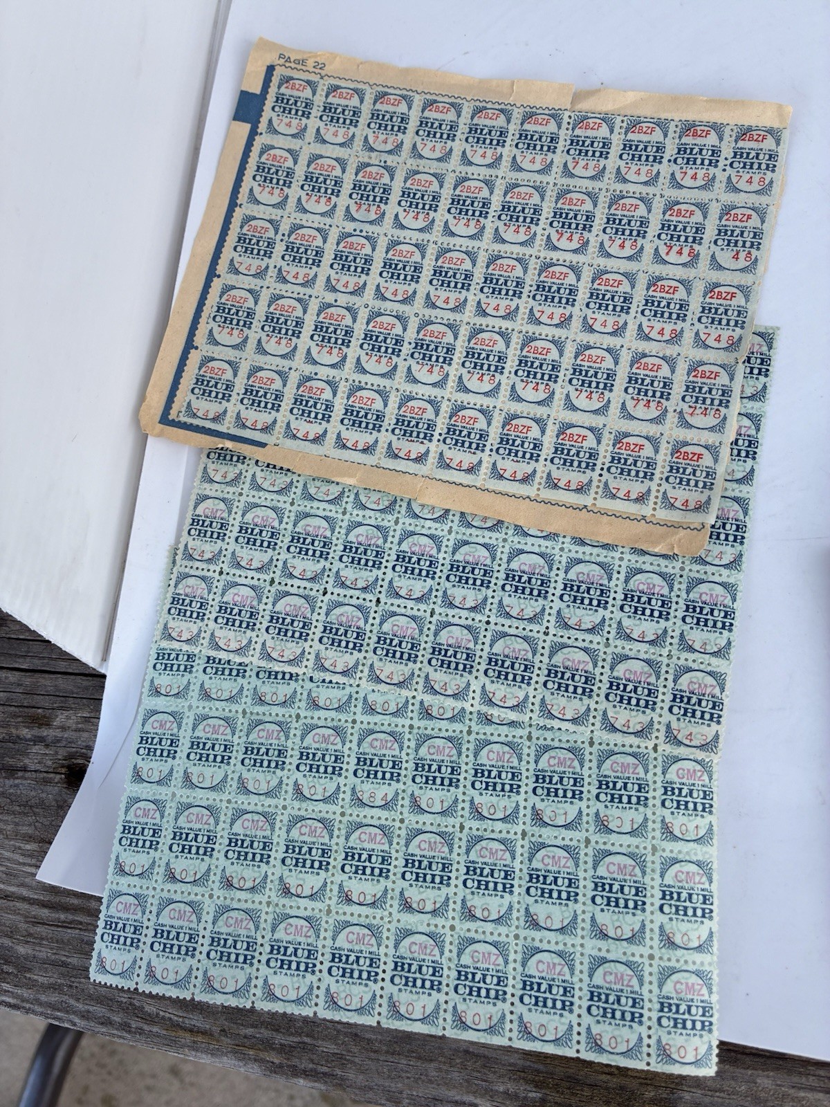 Vintage Blue Chip Super-Ten Savings Stamps Lot – Books, Unused Sheets & Inserts