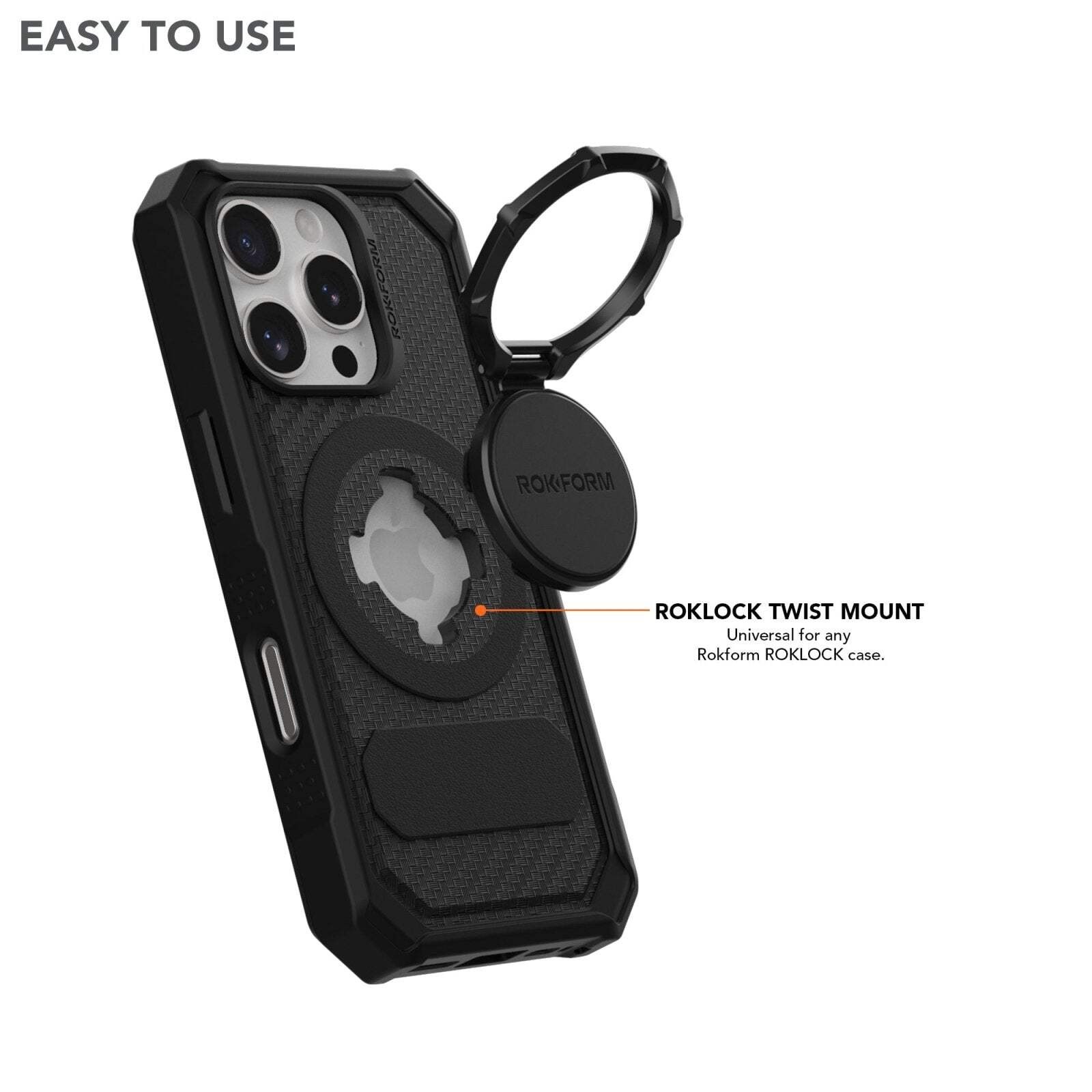 Rokform RokLock Sport Ring Magnetic Stand Aluminum Stainless Reinforced Polymer