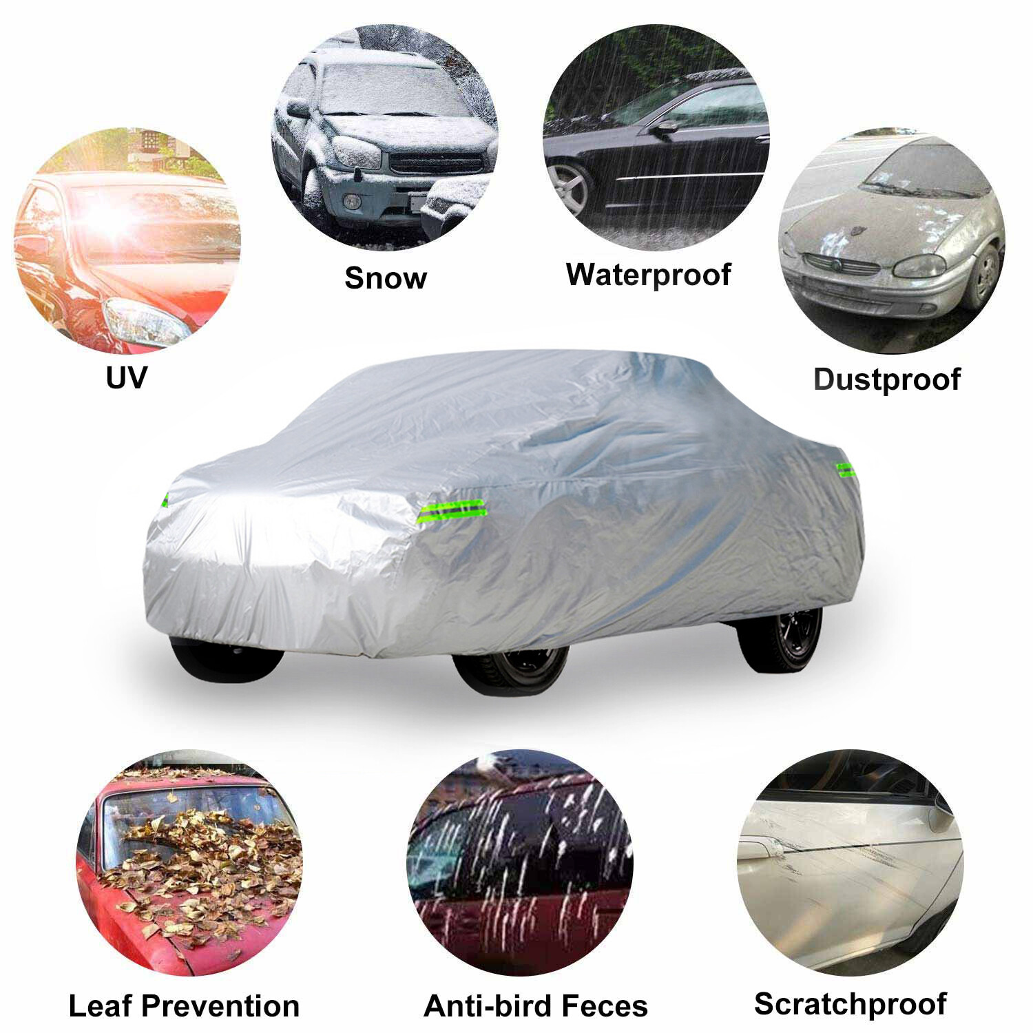 Pickup Truck Cover Car Dust Waterproof Resistant Sun Protection For Ford F150