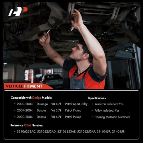 Power Steering Pump, with Pulley & Reservoir, Pump with Pulley & Reservoir