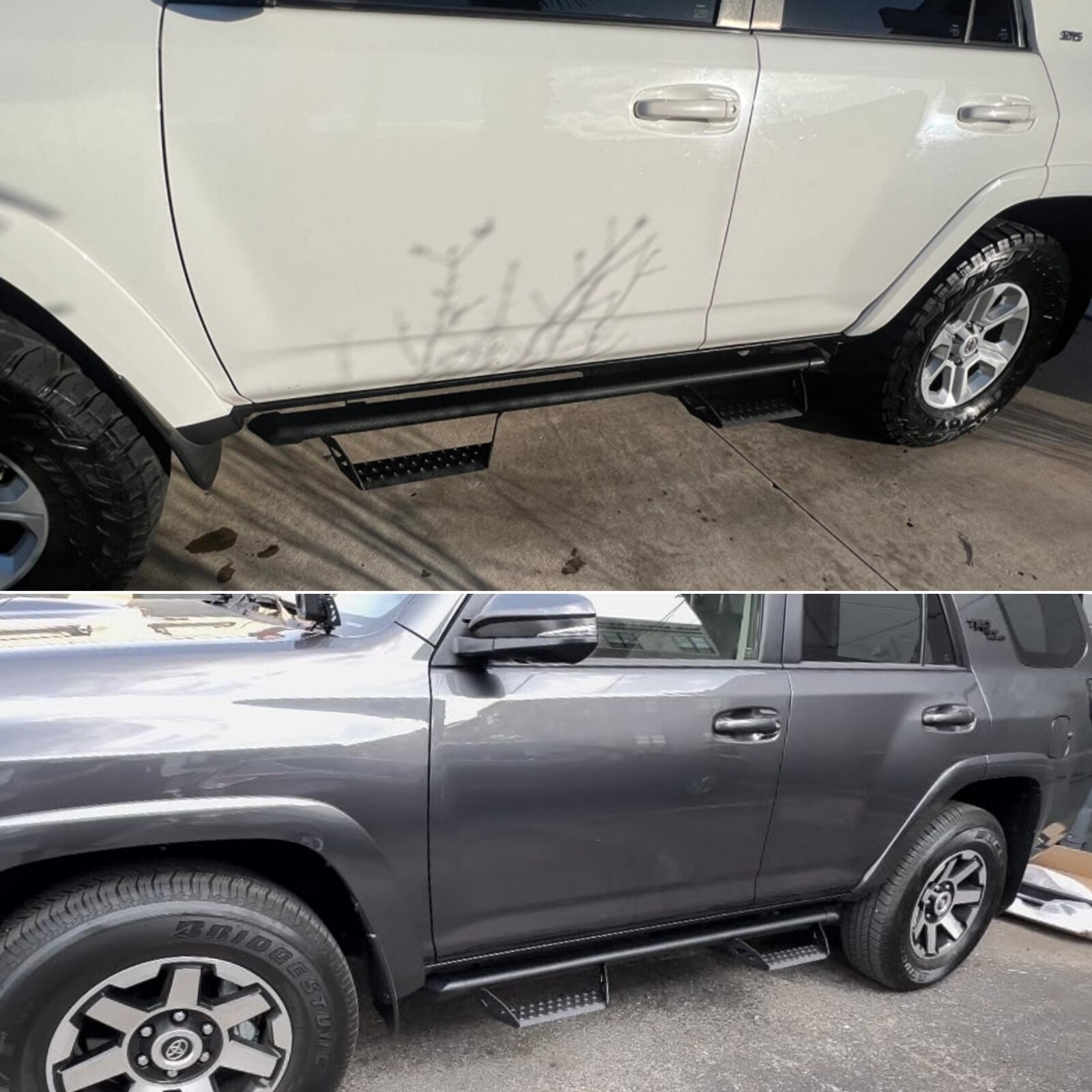 For 2010-2024 Toyota 4 Runner 3" Drop Running Board Nerf Bar Black Side Step