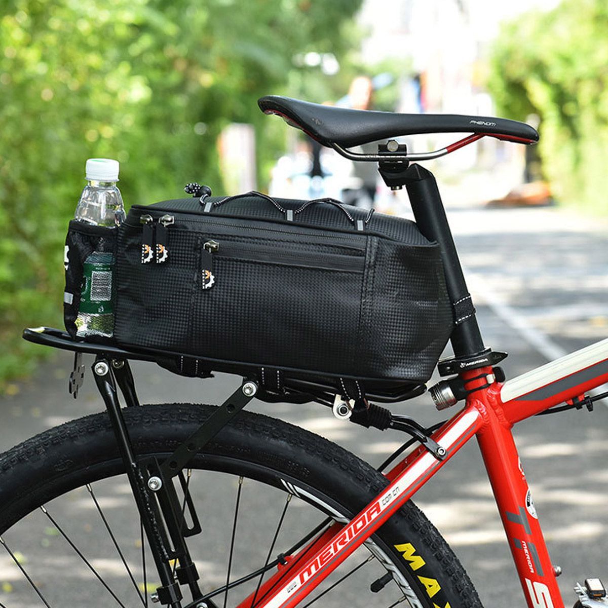 Bicycle eBike Rear Seat Storage Cycling Pannier Saddle Rack Bag Trunk Waterproof