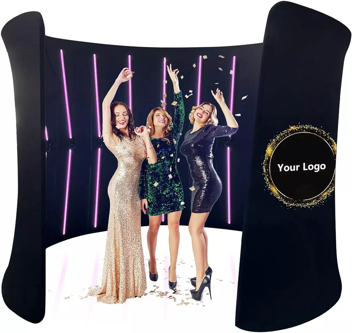 10'W x 8'H 360 Photo Booth Backdrop Frame LED Backdrop Enclosure For Studio