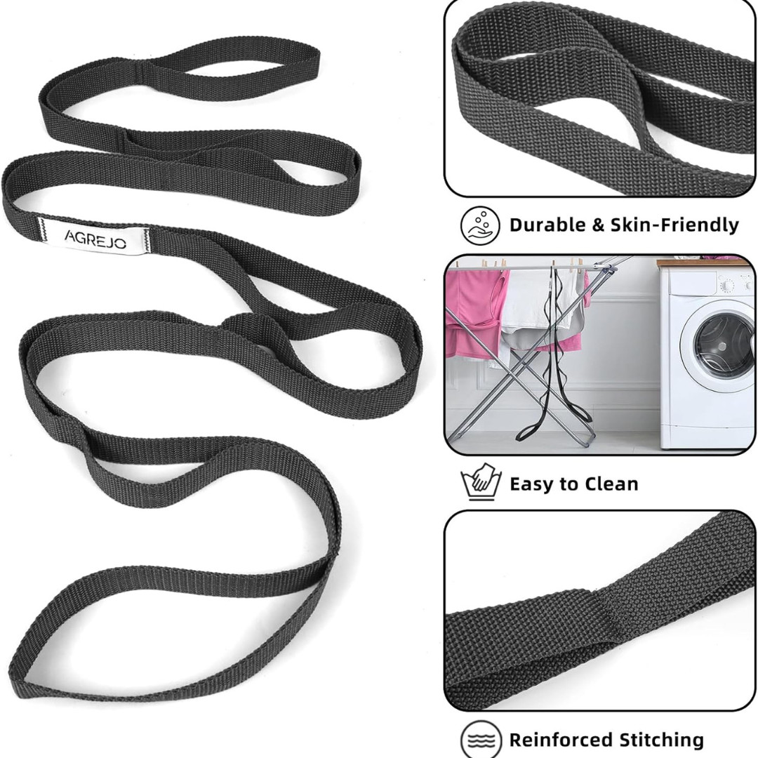 Stretching Strap Yoga Strap for Physical Therapy Stretch Out Straps for Home .