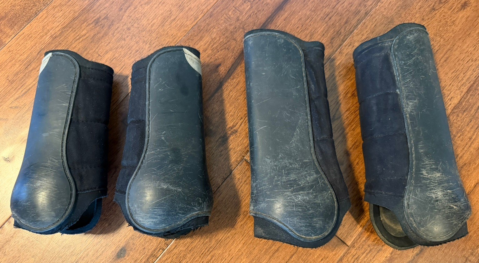 Eskadron Cross Country Eventing Boots Front/Hind Set Black Horse/Full Size