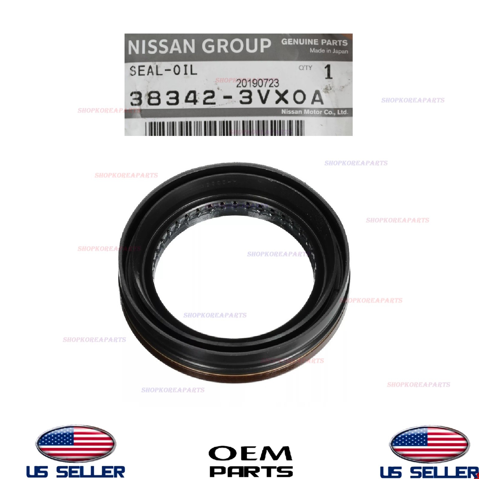Genuine Transmission Output Shaft Seal 2010-2021 Nissan 38342-3VX0A