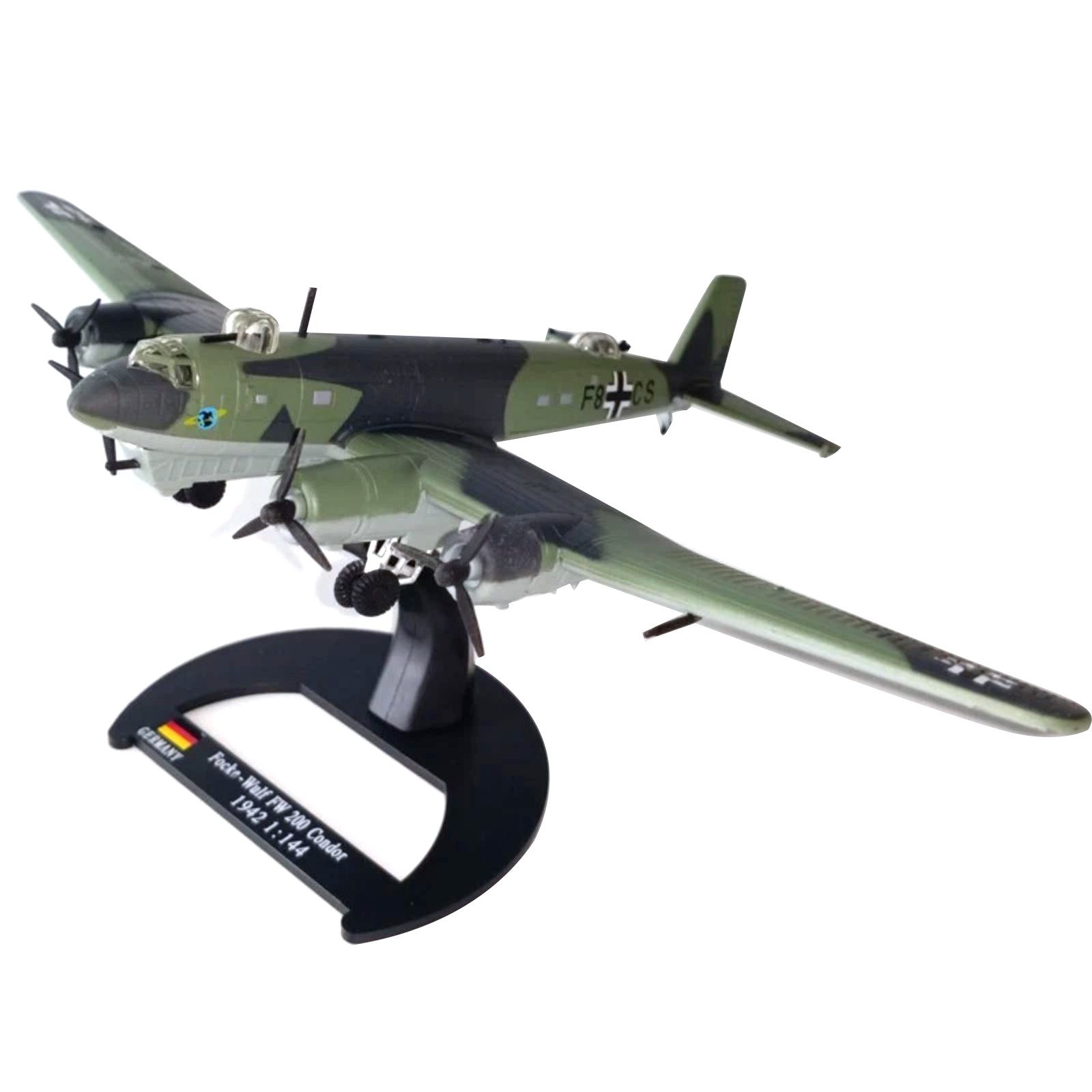 1:144 German Focke-Wulf Fw 200 Condor Aircraft Model Diecast Military Collection