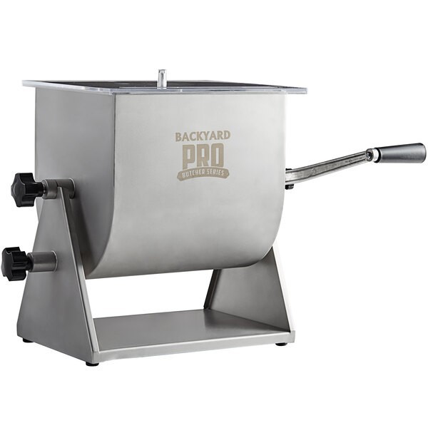 Backyard Pro 44 lb. Manual Tilting Meat Mixer with Removable Paddles