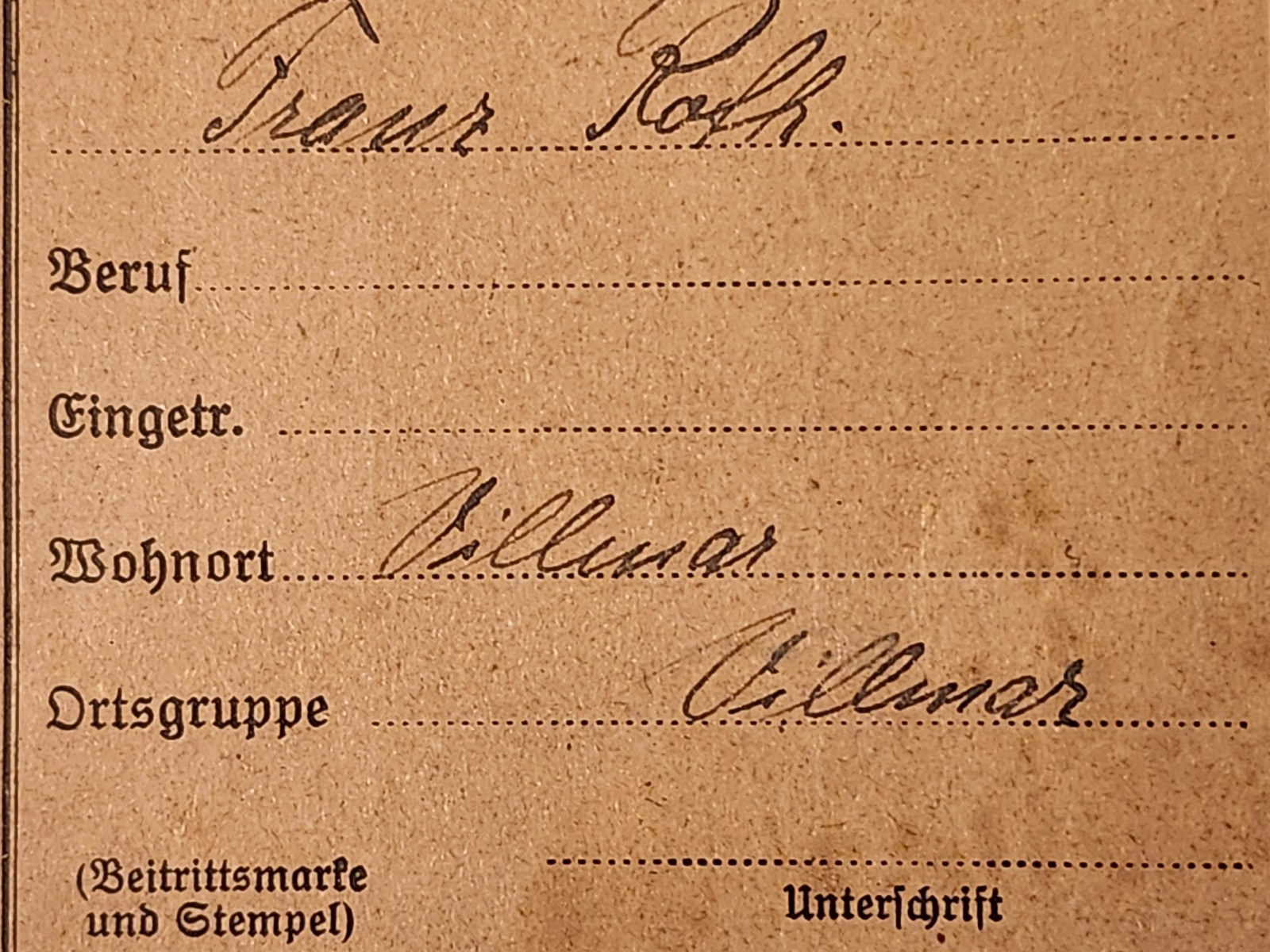 WW2 Germany. Reich Association of War Disabled.