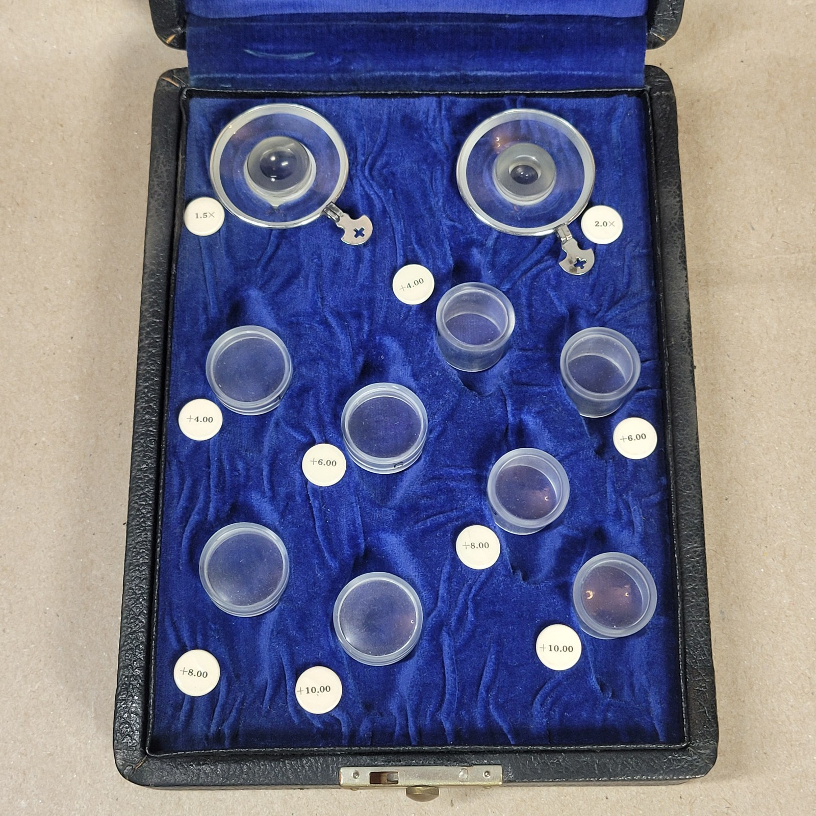 Univis Telescopic Units Vision Lenses Lab Kit Complete With Case