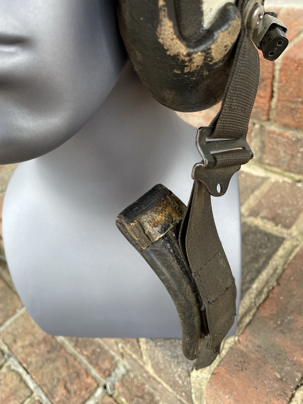 Vtg HGU-26 Dual Visor Gentex Flight Fighter Pilot Helmet Partial decals