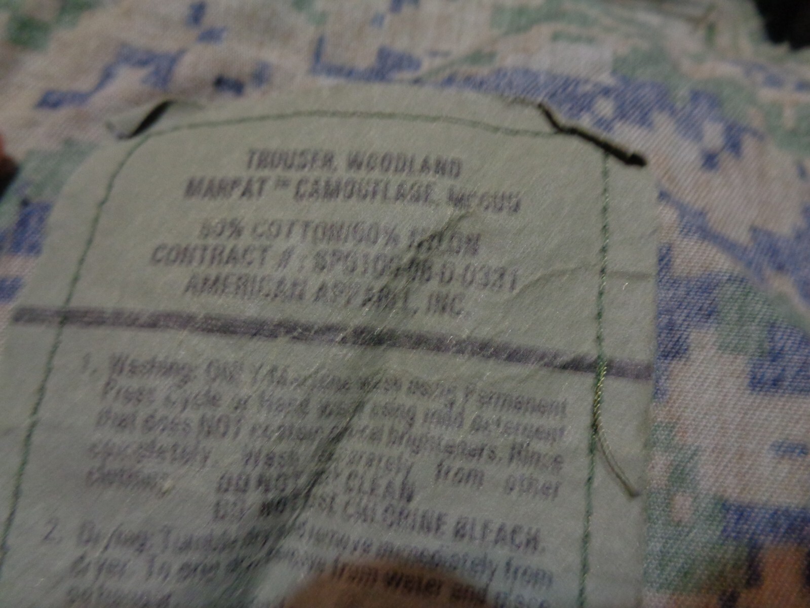 USMC MARPAT Uniform WOODLAND SET Combat Shirt Pant LARGE REGULAR ISSUED SET