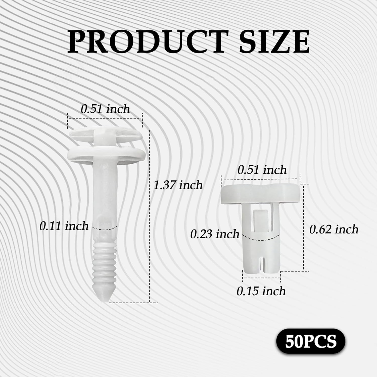 50PCS Compatible with GM Door Panel Clips OEM#15960325,Door Panel Retainer Clips