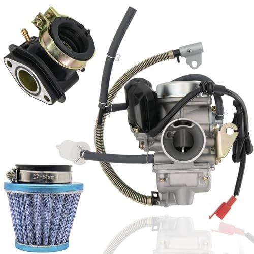 PD24J GY6 Carburetor for Moped ATV Go Kart Scooter Kazuma Taotao Roketa SunL