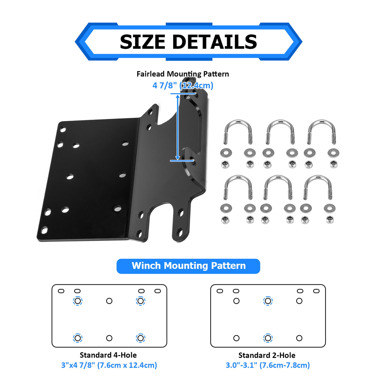 For 1995-2004 Honda Foreman TRX400(FM*FW) / TRX450 (FM*FE*ES*S) Winch Mount