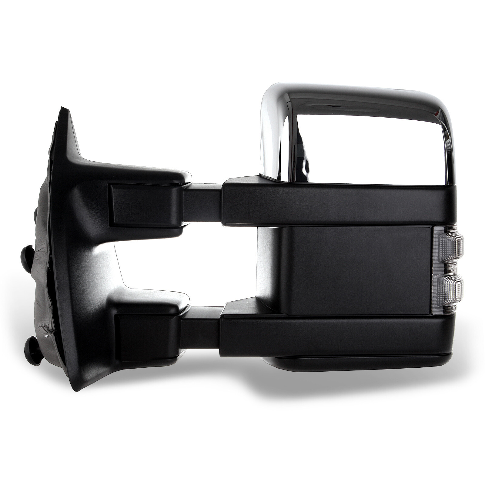 For 99-07 Ford F250-F550 Super Duty Chrome Tow Mirrors Power Heated Smoke Signal