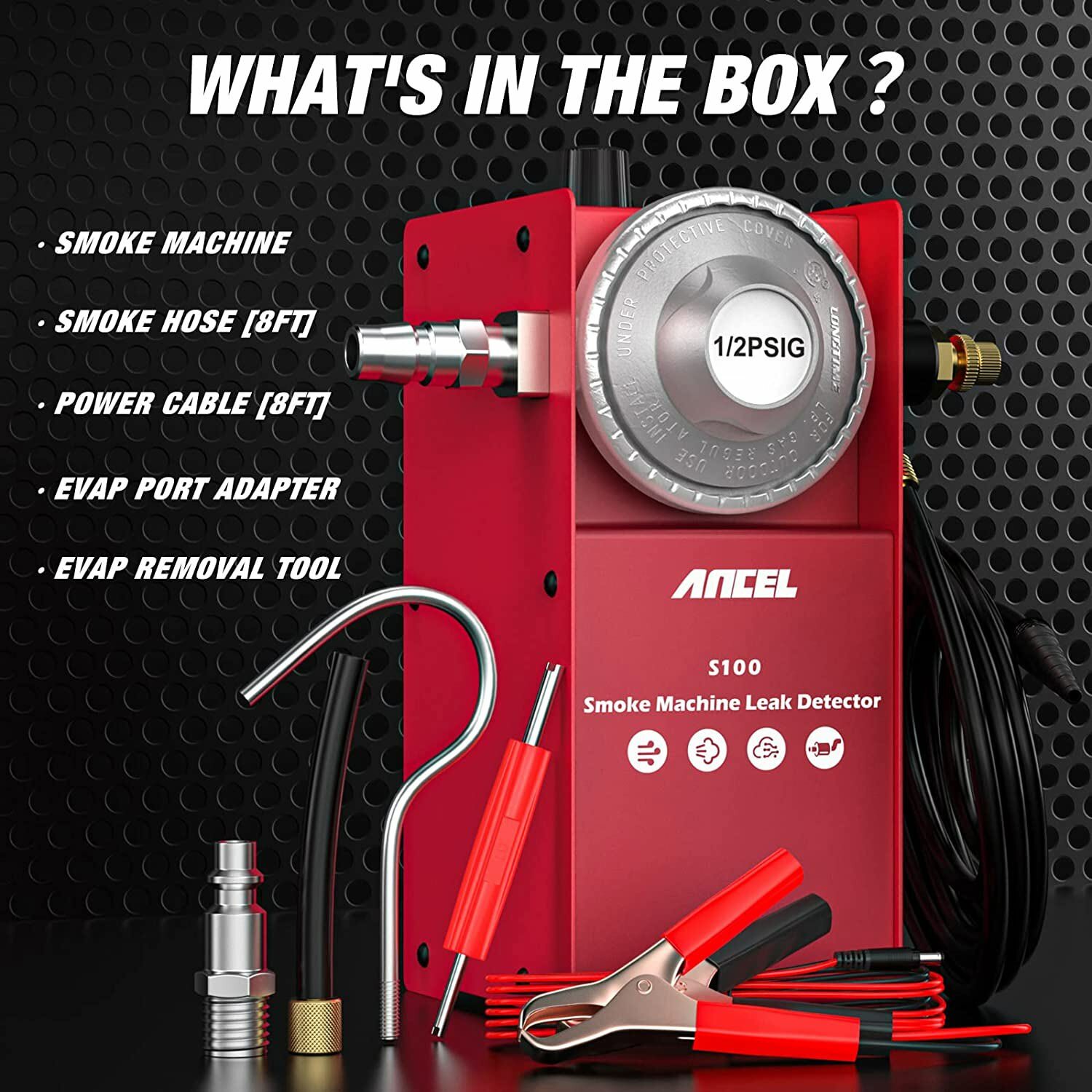 ANCEL Automotive EVAP Smoke Machine Testing Vacuum Leak Diagnostic Detector Tool