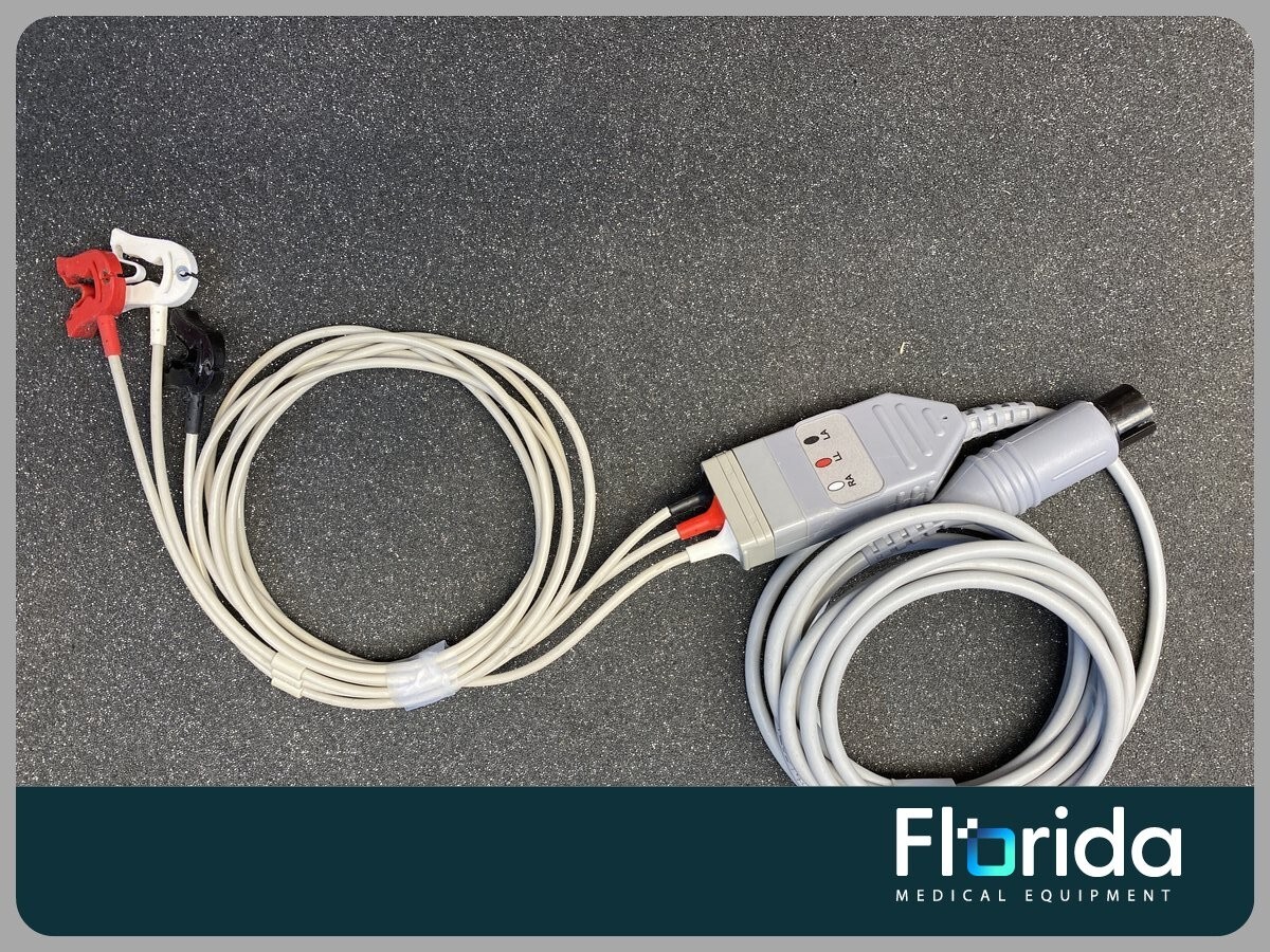 TRUNK CABLE, ECG, ONE-PIECE, PHILIPS 6-PIN TO 3-LEAD PINCH/GRABBER, 108"