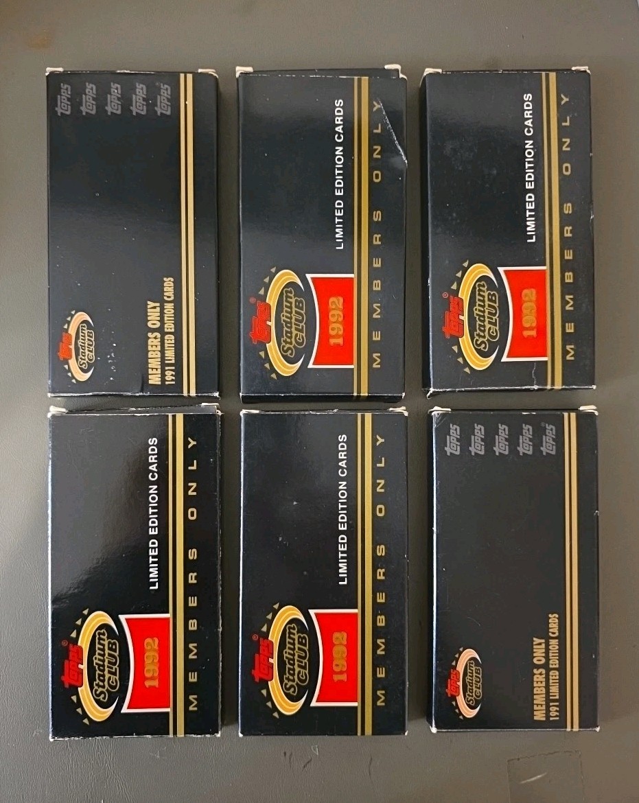 1991  Stadium Club Members Only Limited Edition Sets Hockey ,Football, Baseball