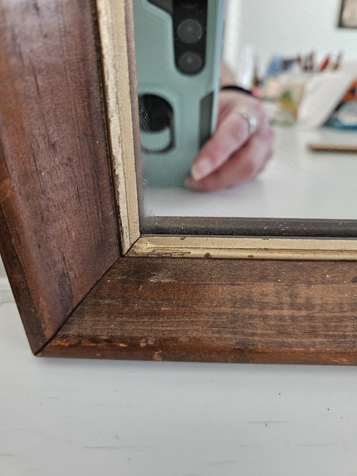 Vintage Harley-Davidson Eagle Mirror Framed Bar Decor