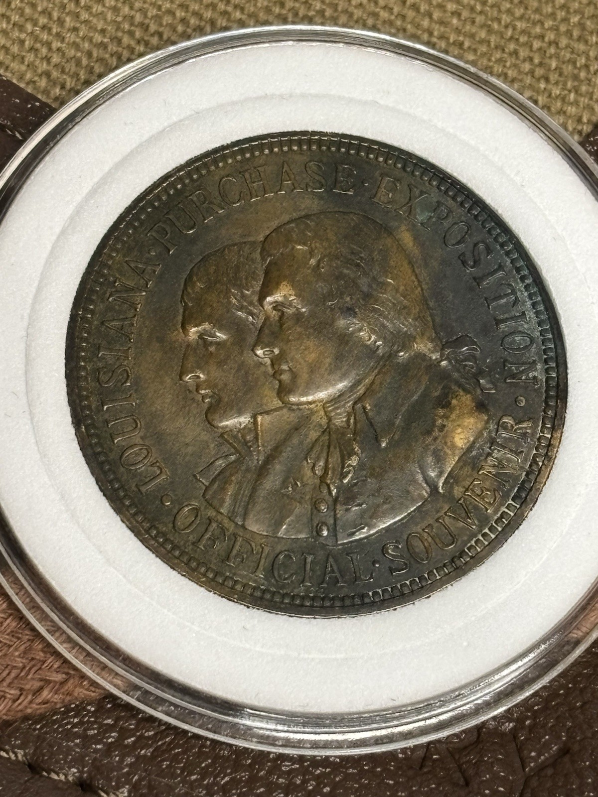 1904 So Called Dollar - Louisiana Purchase Expo HK 303 Beautiful Bronze Patina