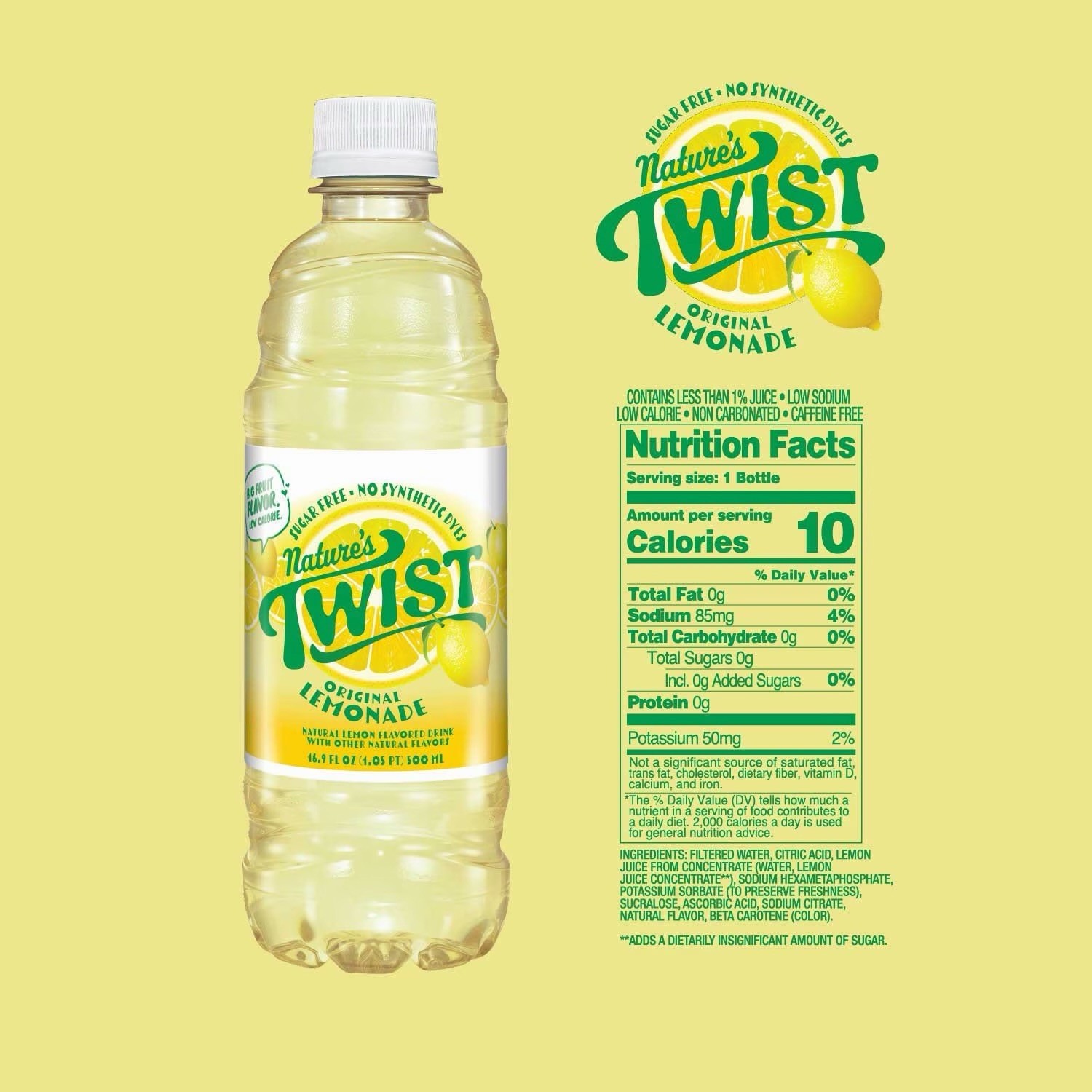 Nature's Twist Sugar Free Lemonade Variety Pack 16.9 fl. oz 24 pk. FREE SHIPPING