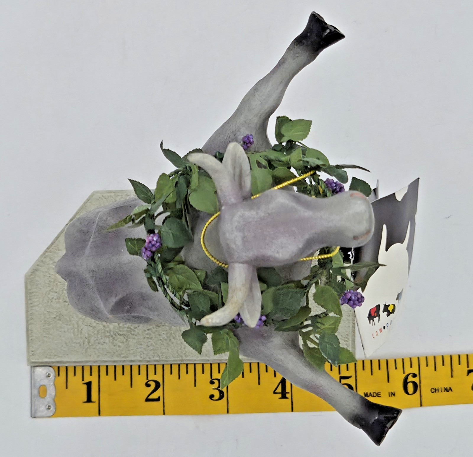 VTG Cow Parade Kudzudora Duncown 7293 LIMITED EDITION Statue Figurine FREE SHIP