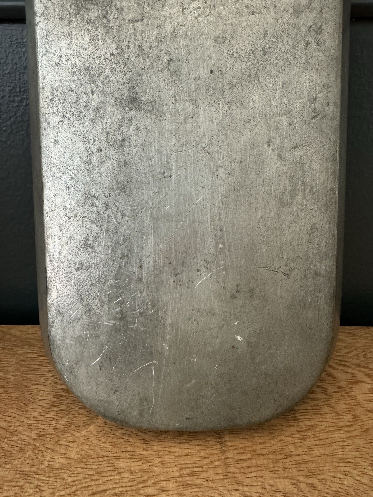 ANTIQUE PEWTER ABERCROMBIE & FITCH 24 OUNCE FLASK|CANTEEN WITH CHAIN