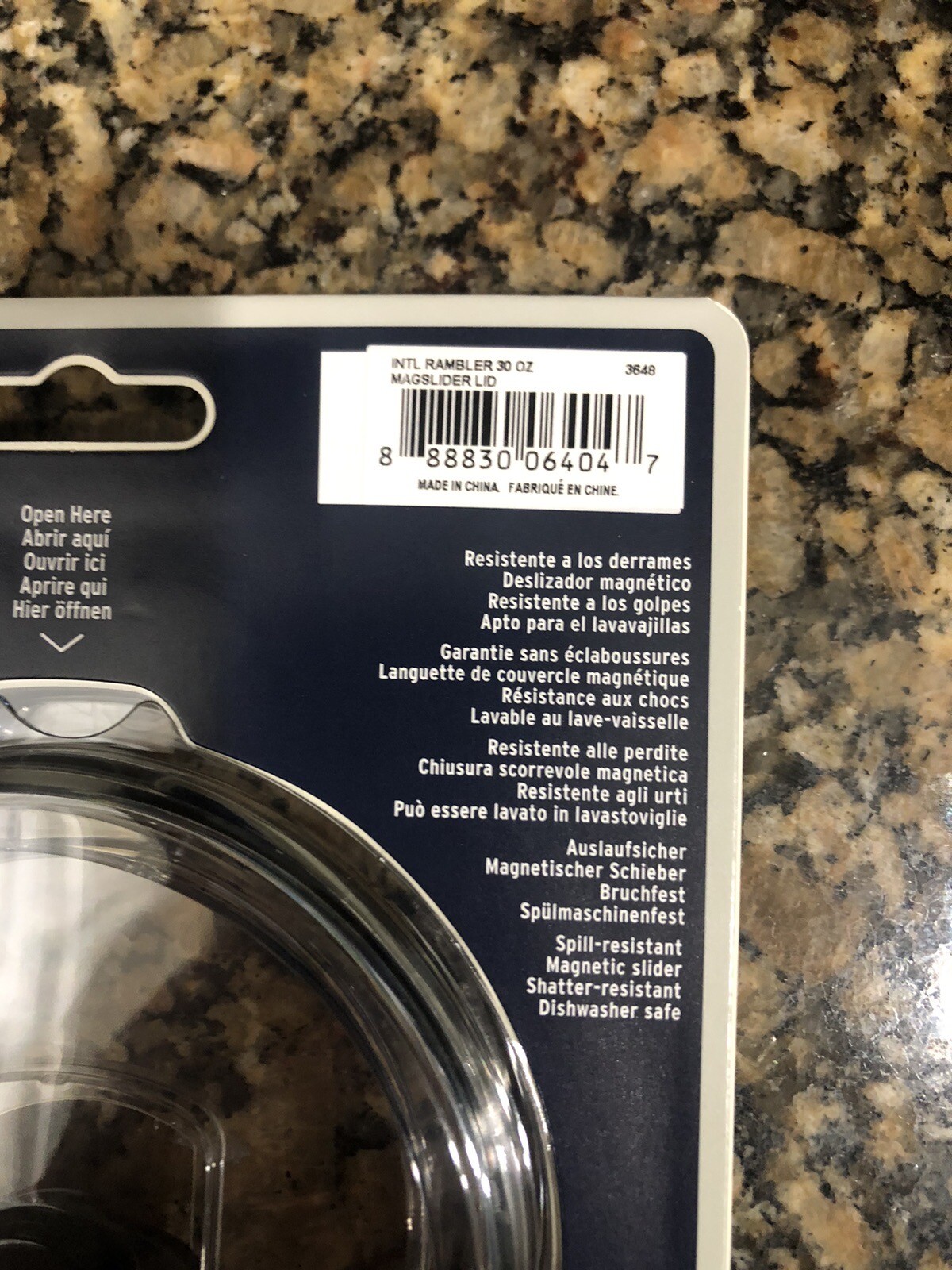 YETI Rambler Lid w/Magslider Clear For 30oz Tumbler, 14oz Mug, 26oz Cup (New)