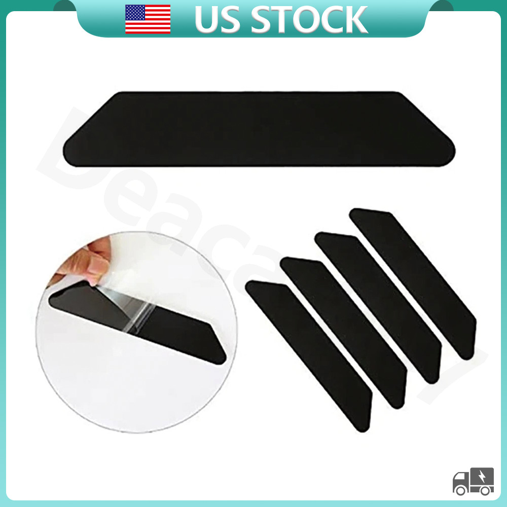 8Pcs Carpet Mat Adhesive Grippers Non Slip Rubber Rug Stickers Reusable Tape