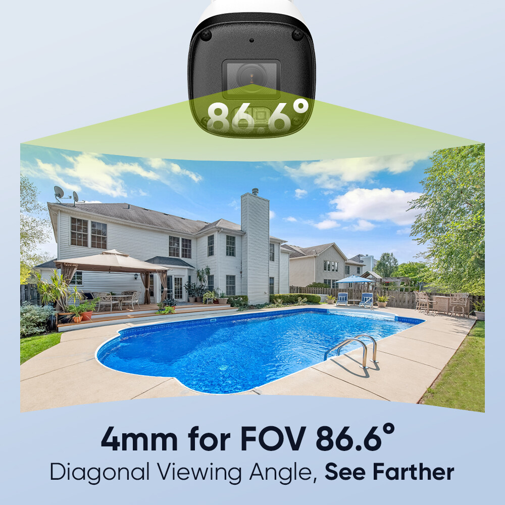 SANNCE 8CH 6MP NVR 3MP Home POE IP Security Camera System Audio Recording CCTV