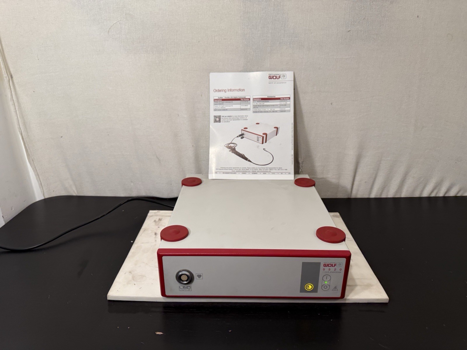 Richard Wolf 5512 1 CCD Endocam Video Processer 5512.701 Camera Controller