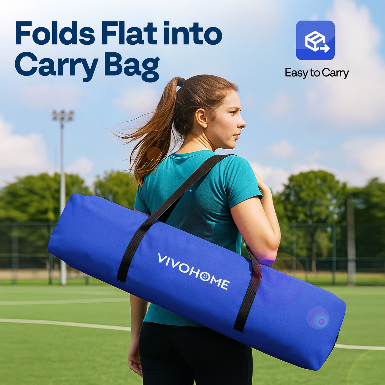 Portable Baseball & Softball Practice Net with Batting Tee 7x7 ft Aluminum Frame