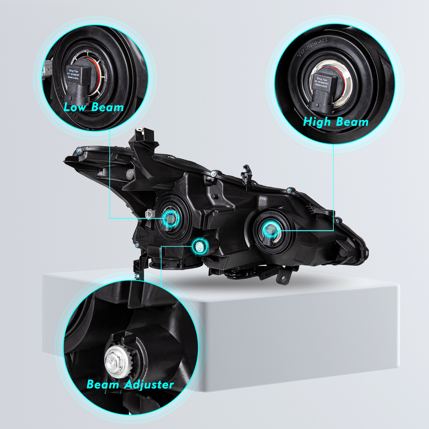 For 2013 2014 2015 Nissan Altima Sedan Chrome Headlights Amber Corner Lamps Sets