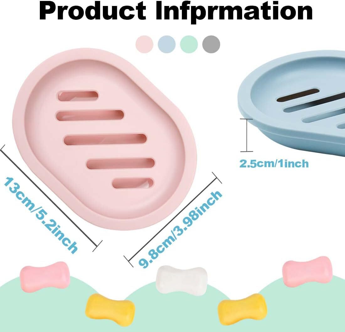 Bathroom Water Draining Soap Dish Case Holder Drainer Soap Saver Storage Box New