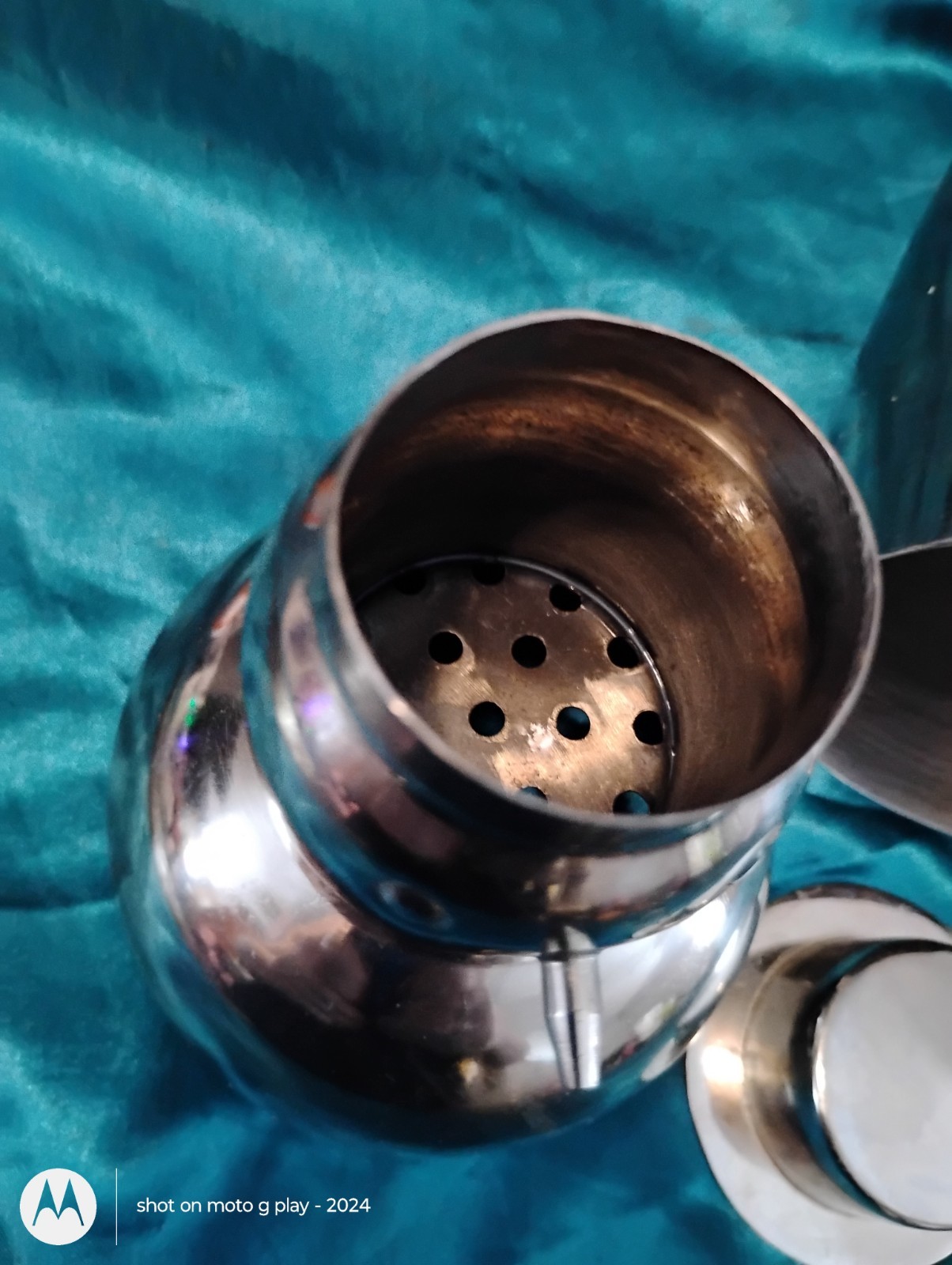 Art Deco 1920s Snowman Cocktail Shaker Silver Plated Metal