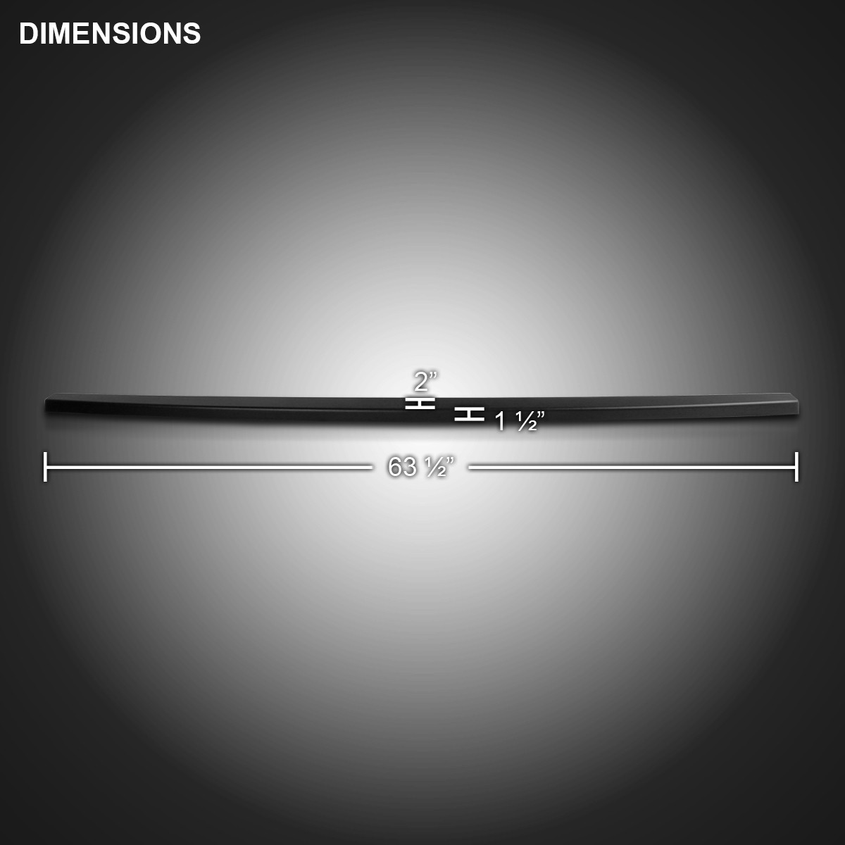 Fits 2004-2008 Ford F150 Trunk Top Protector Cover Tailgate Molding Cap Spoiler