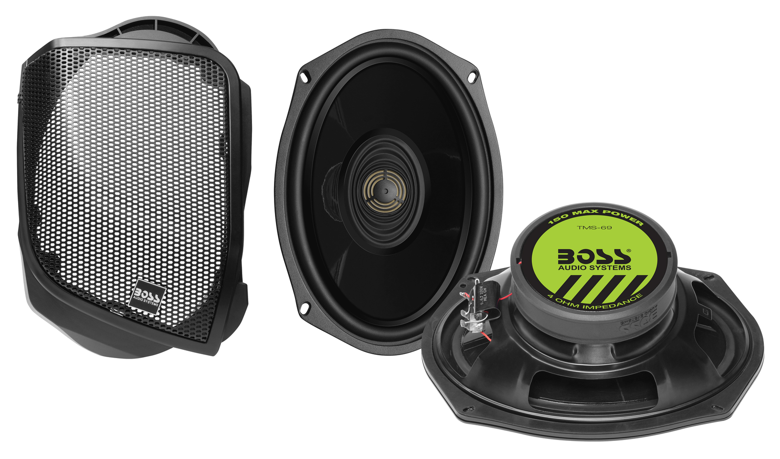 NEW BOSS AUDIO BHD14 REAR SADDLEBAG SPEAKERS KIT 6x9 HARLEY TOURING FLH/T 14-Up