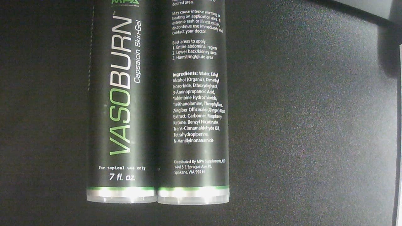 MPA VasoBurn Fat Burner Gel - 7oz Topical Fat Burner **NEW** **FREE SHIPPING!**