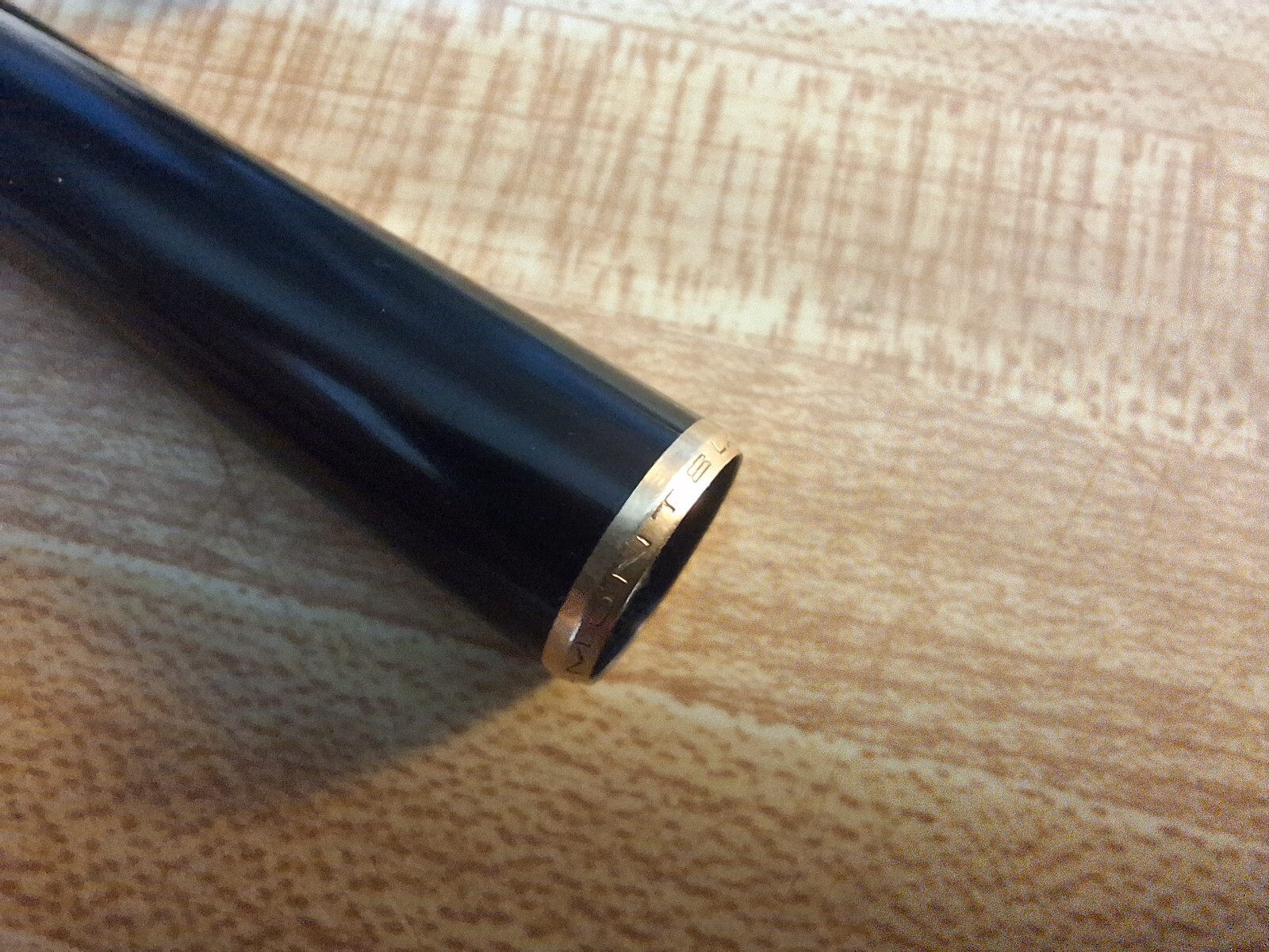 Vintage 1960's Montblanc Lead Crystal Hand Cut Inkwell and Black Base - Used