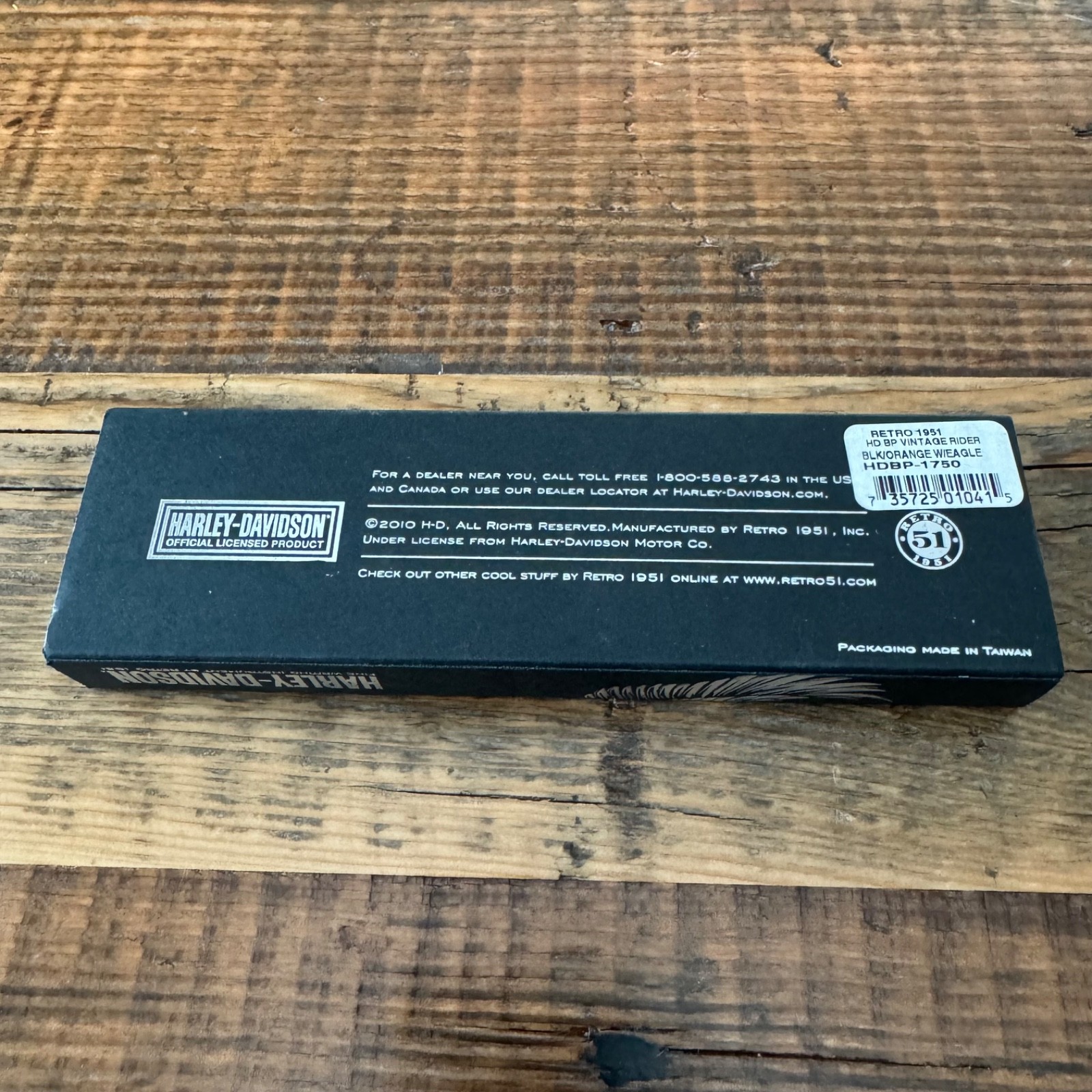 Retro 51 Harley Davidson Orange/Black Eagle Ballpoint Pen (HDBP-1750)