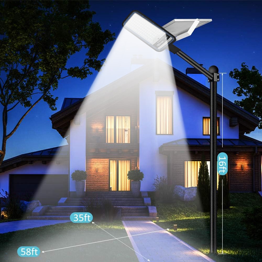 Commercial Solar Street Lights Outdoor Dusk to Dawn Solar Super Bright Aluminum