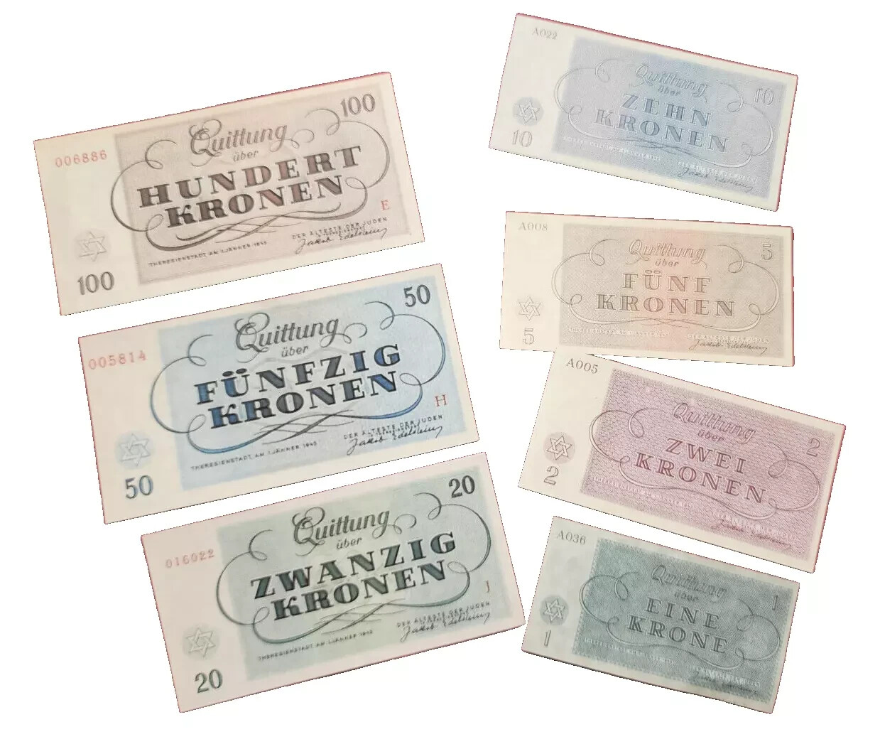 WW2 WWII German Jewish concentration camp Terezin Theresienstadt Ghetto currency