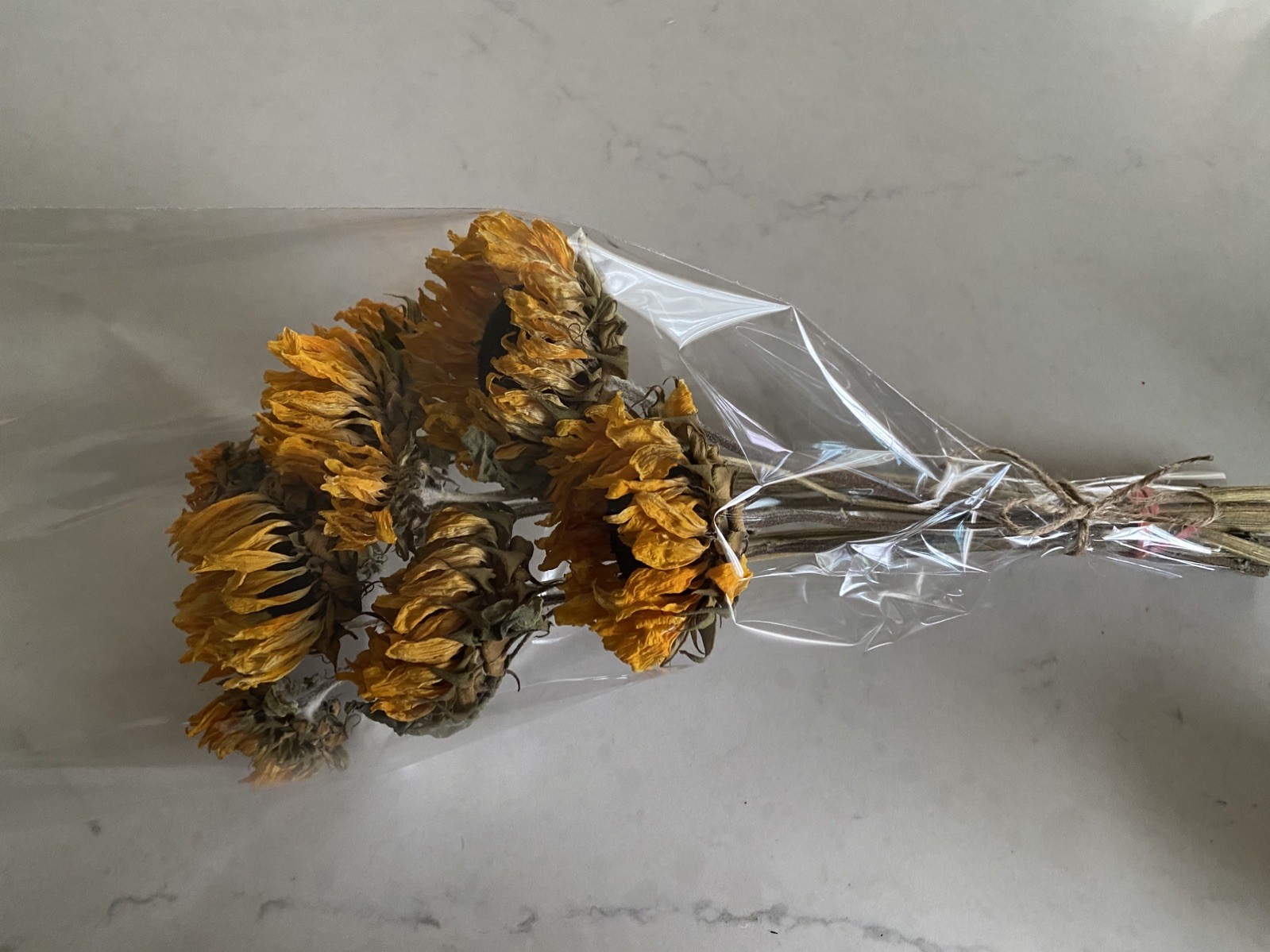 SUNFLOWERS Orange DRIED FLOWER Bunch BOUQUET Bundle USA Grown SUN FLOWERS Auc#1