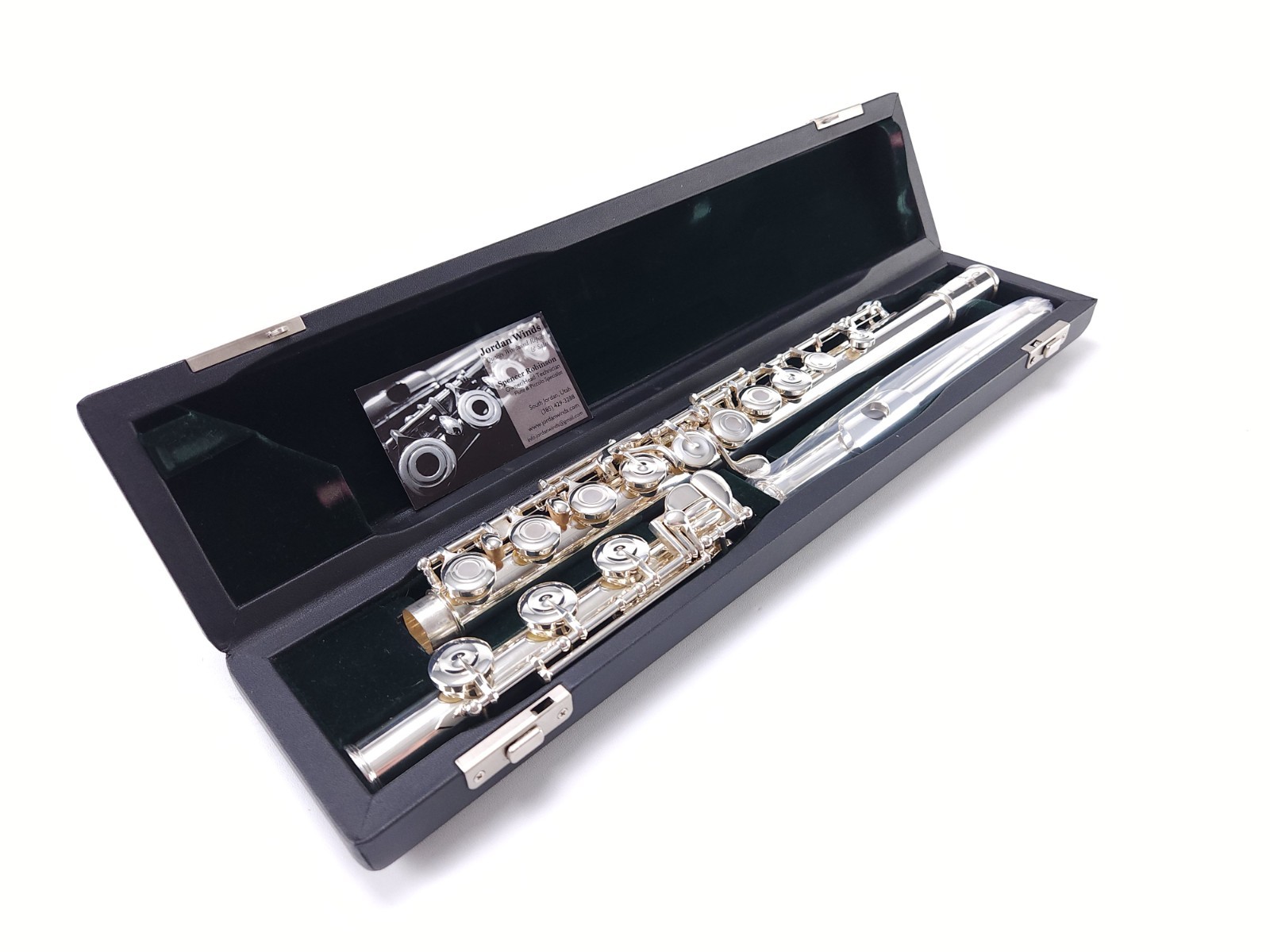 Pearl 665 Open Hole Silver Head Intermediate Stepup B Foot Flute Reconditioned++