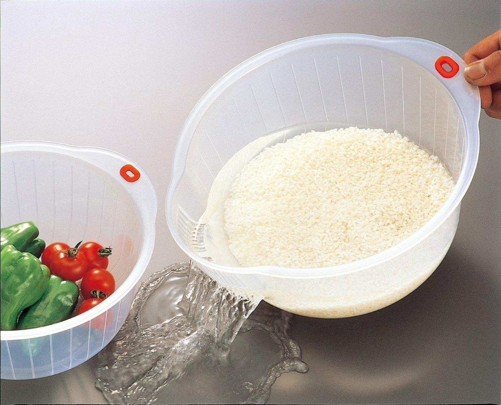 Japanese Rice Washing Bowl Colander S-3988