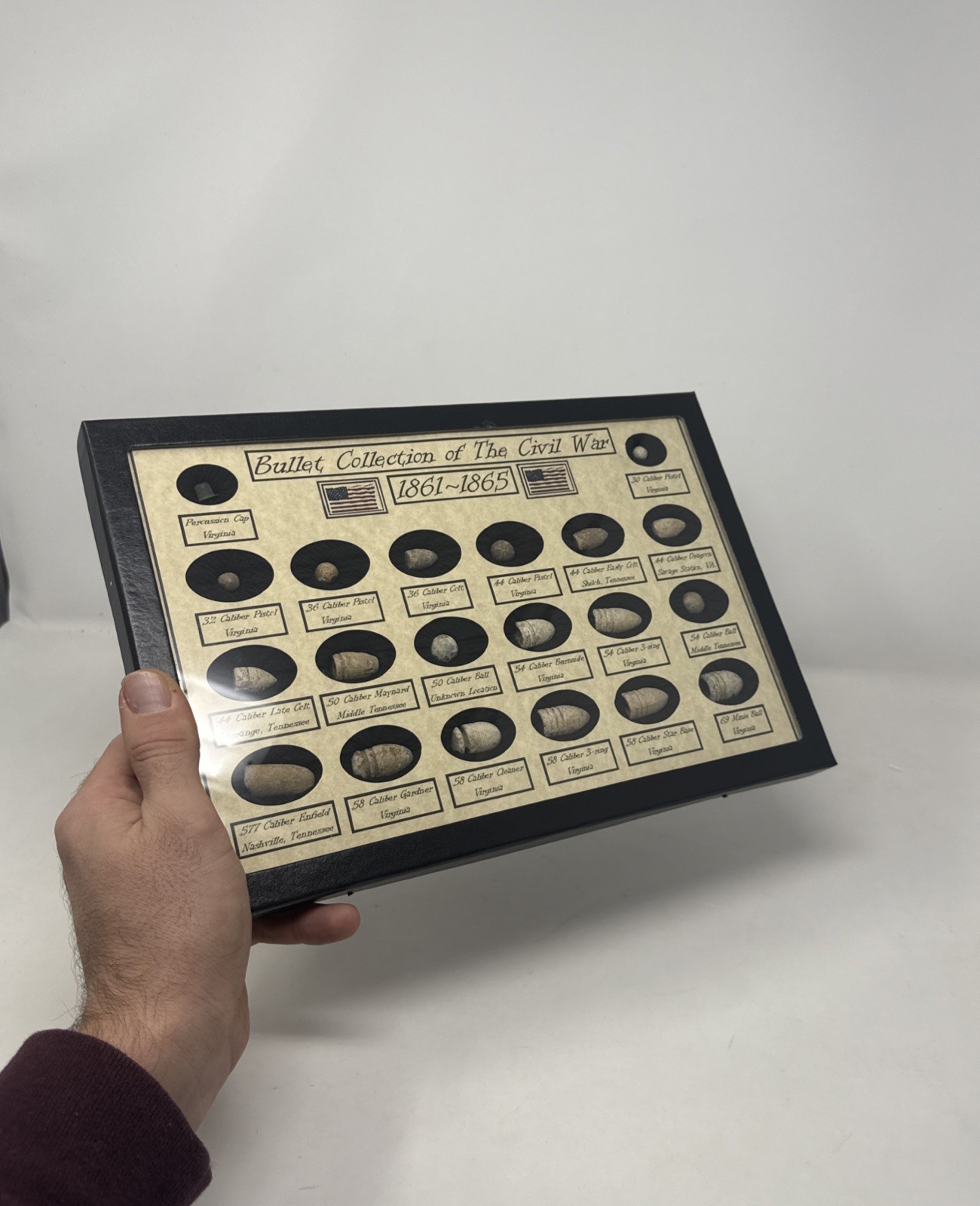 Authentic 20 Piece Civil War Relic Collection of The Civil War Display Set