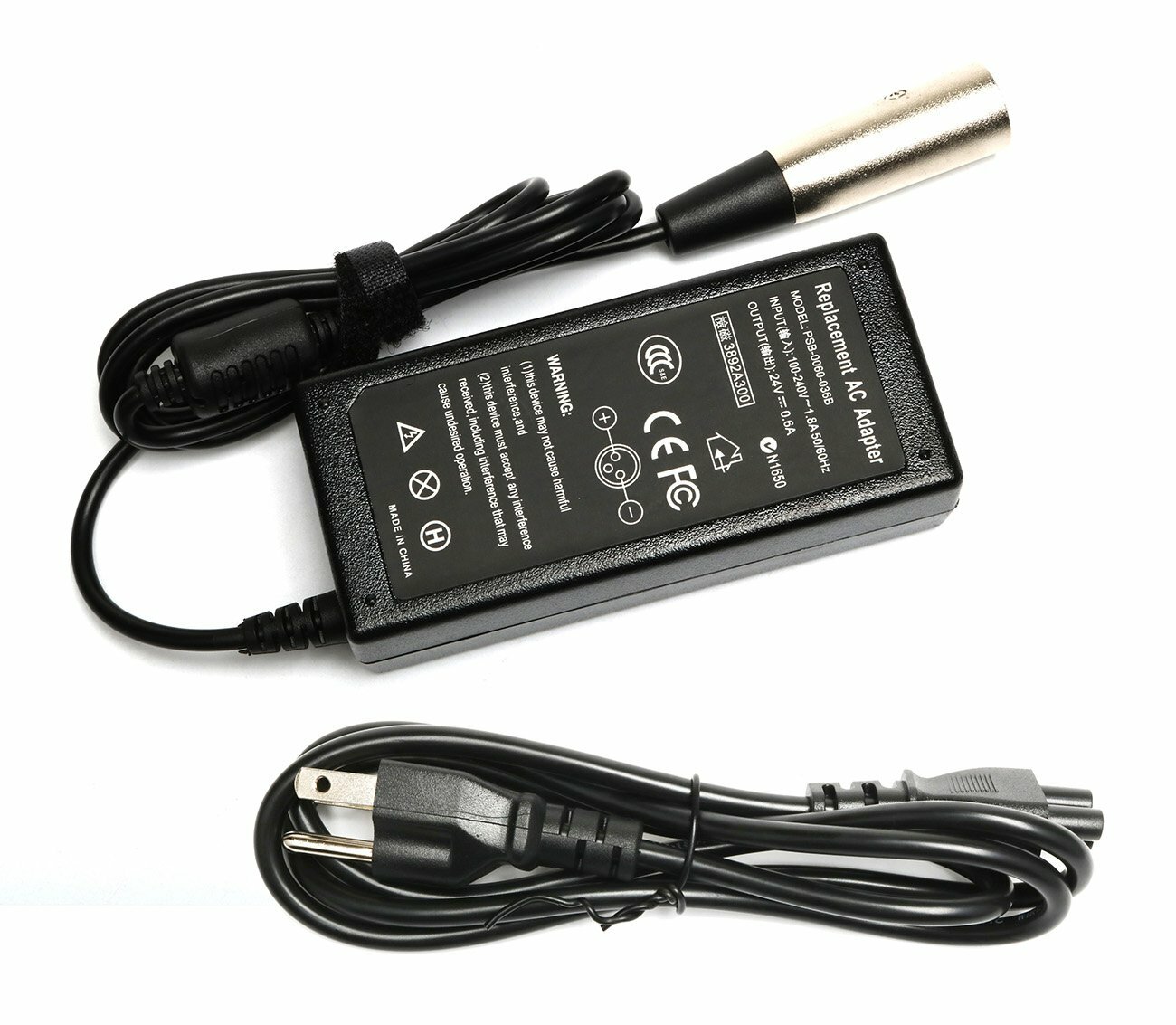 Battery Charger Adapter For Go-Go Elite Traveller Merits S-132 Electric Scooter